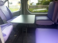 New seats and table fitted in van by Céide Campervan Conversions, Donegal, Ireland