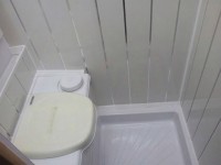 Toilet & Shower bowl fitted by Céide Campervan Conversions, Co. Donegal, North-West Ireland